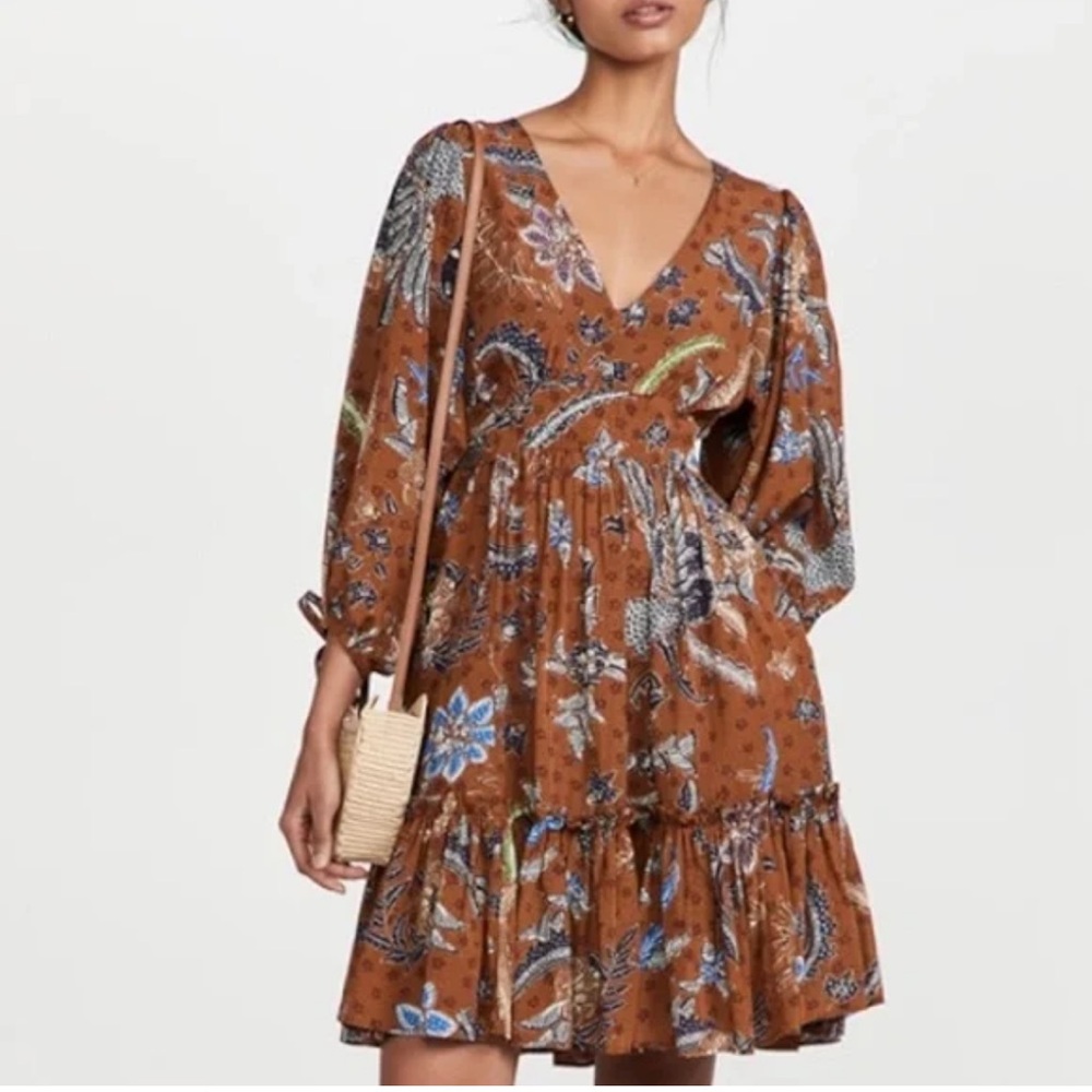 Cara Cara Millbrook Batik Brown Mini Dress